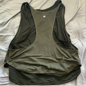 Lululemon olive green muscle tank